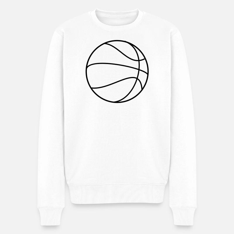 Basket-ball - Pull Premium bio Homme - blanc