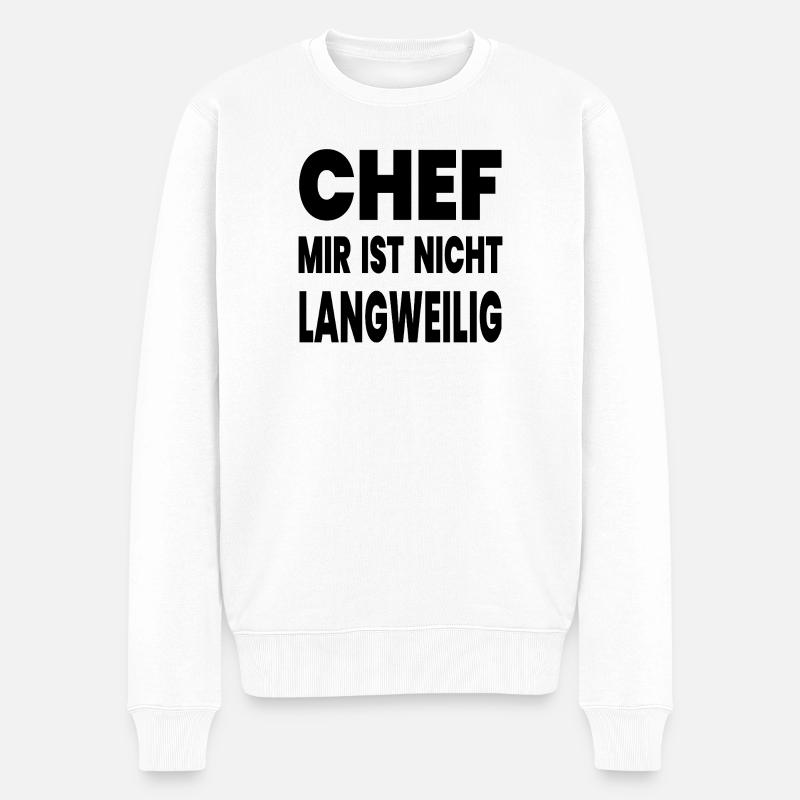 patron - Pull Premium bio Homme - blanc