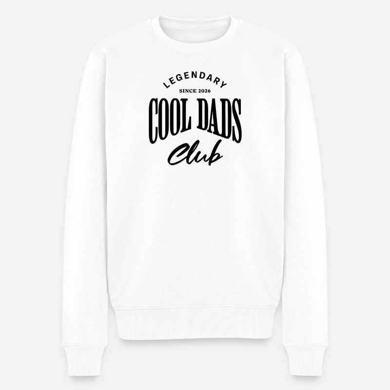 Legendary Cool Dads Club Since 2026 - Männer Premium Bio Pullover - Weiß