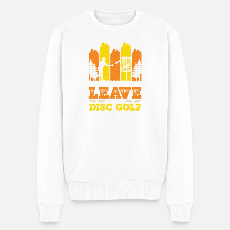 Cadeaux de disc golf Disc Golf - Pull Premium bio Homme - blanc
