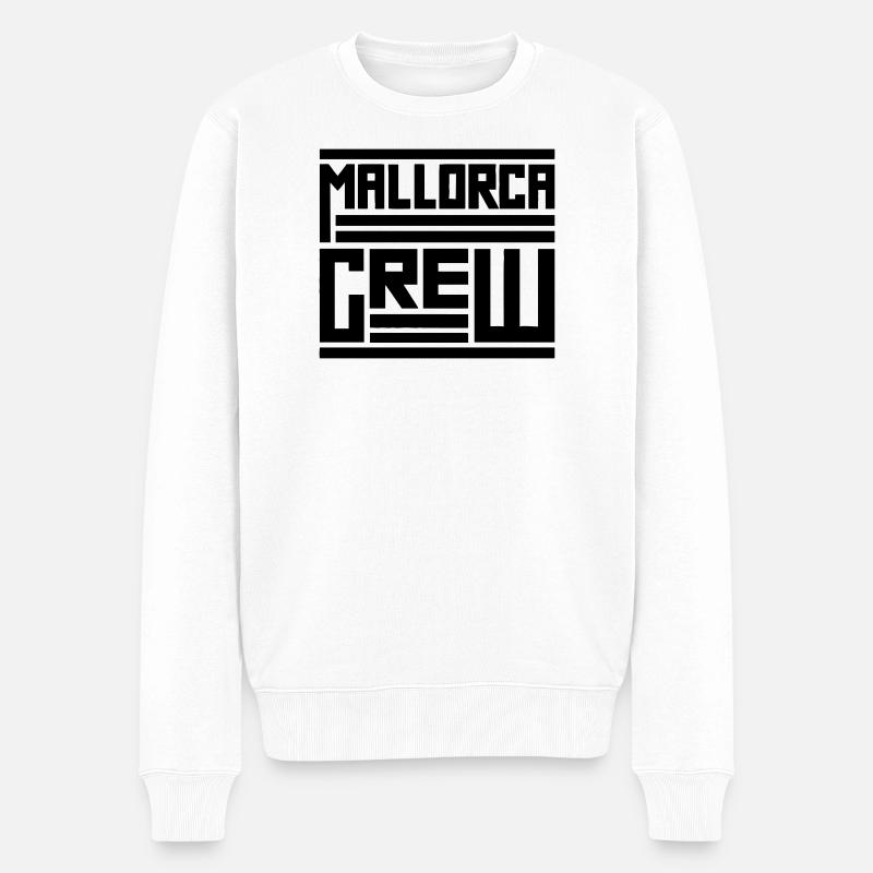 Mallorca crew - Männer Premium Bio Pullover - Weiß