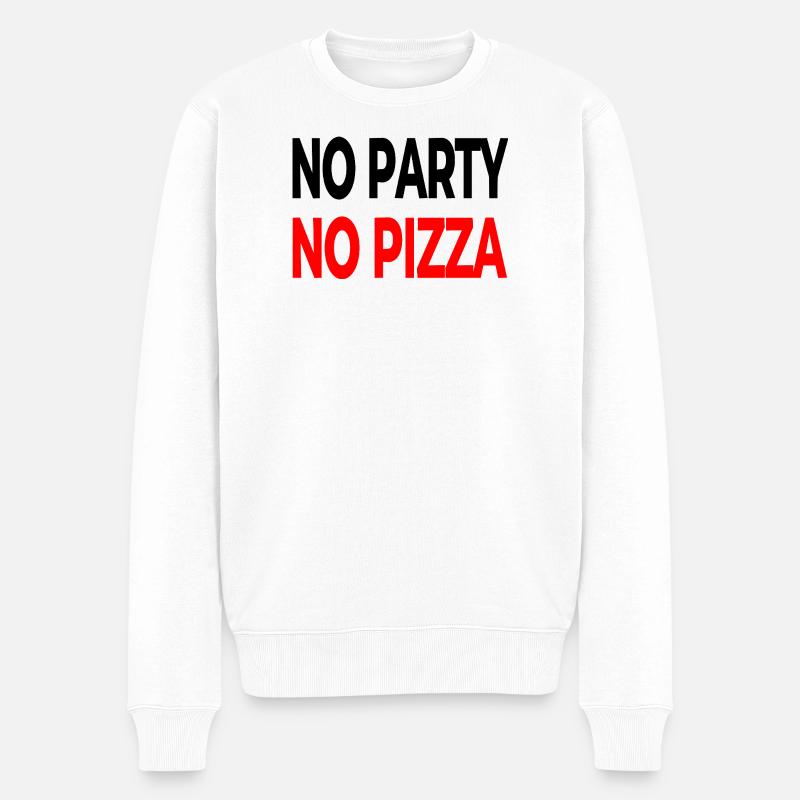 Party - Männer Premium Bio Pullover - Weiß