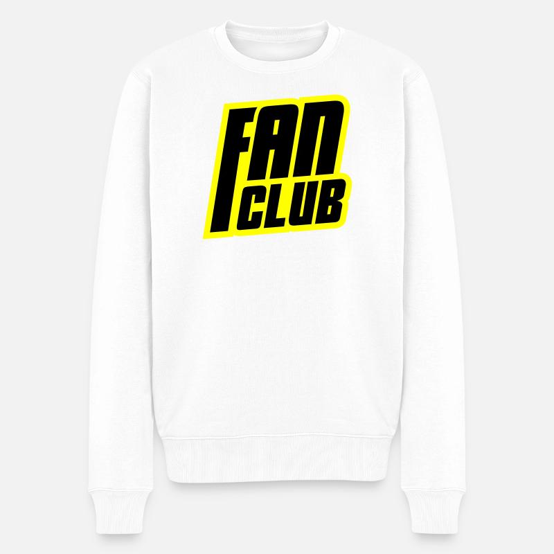 Fan Club - Männer Premium Bio Pullover - Weiß