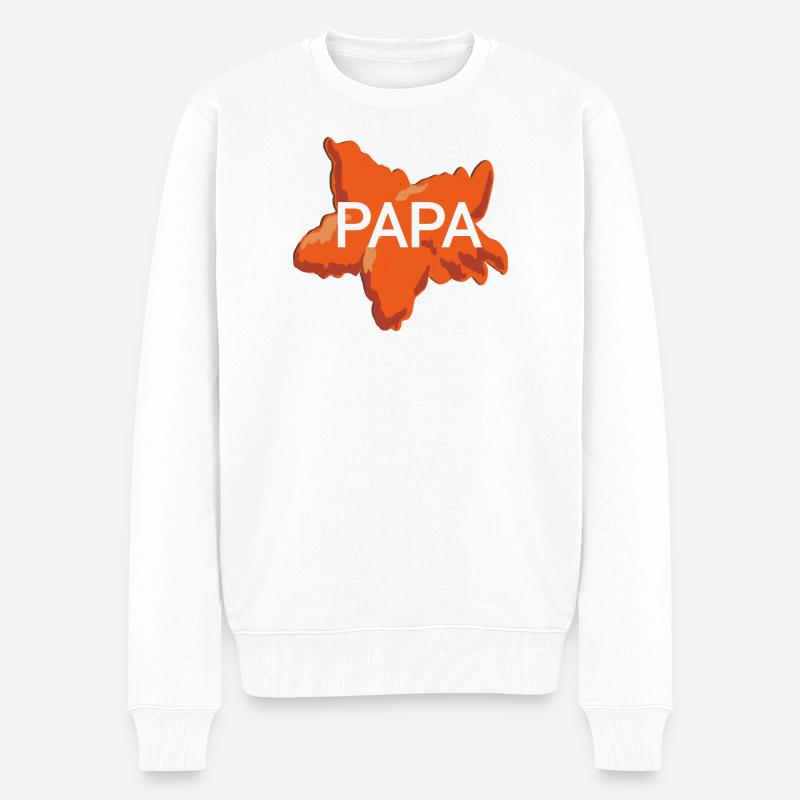 Papa - Pull Premium bio Homme - blanc