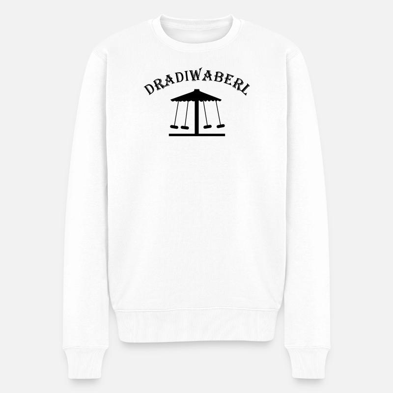 Dradiwaberl – carrousel dialectal autrichien - Pull Premium bio Homme - blanc