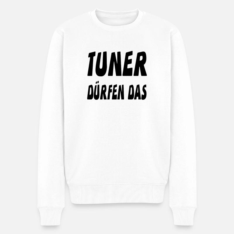 Tuner - Männer Premium Bio Pullover - Weiß