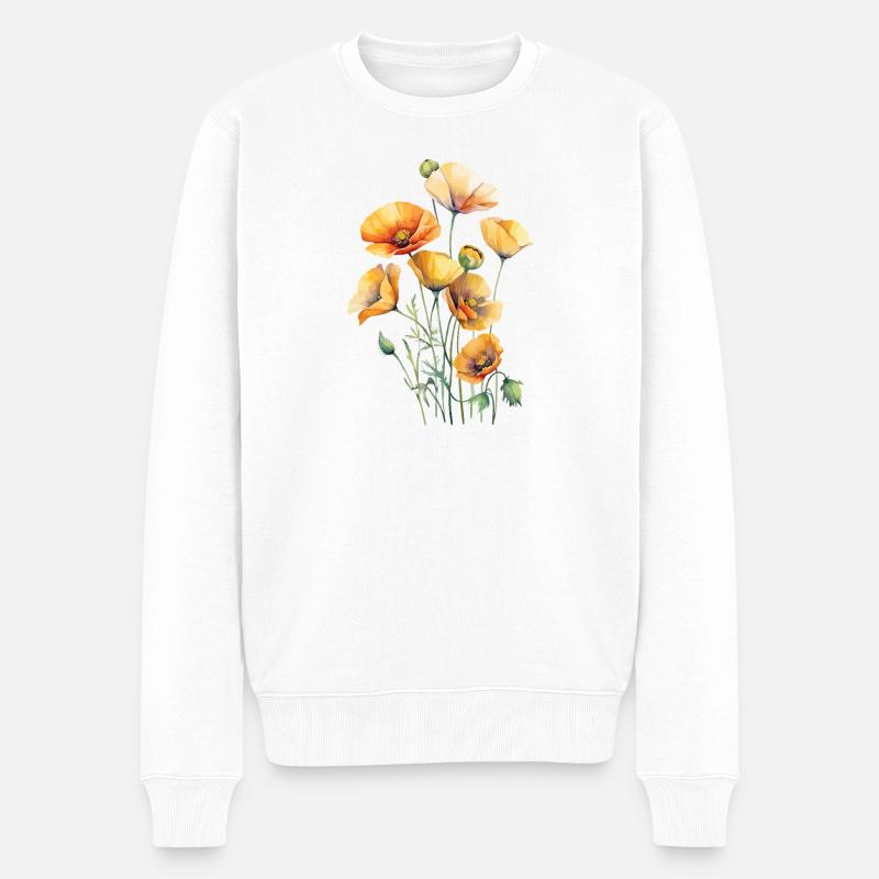 Pavot - Pull Premium bio Homme - blanc