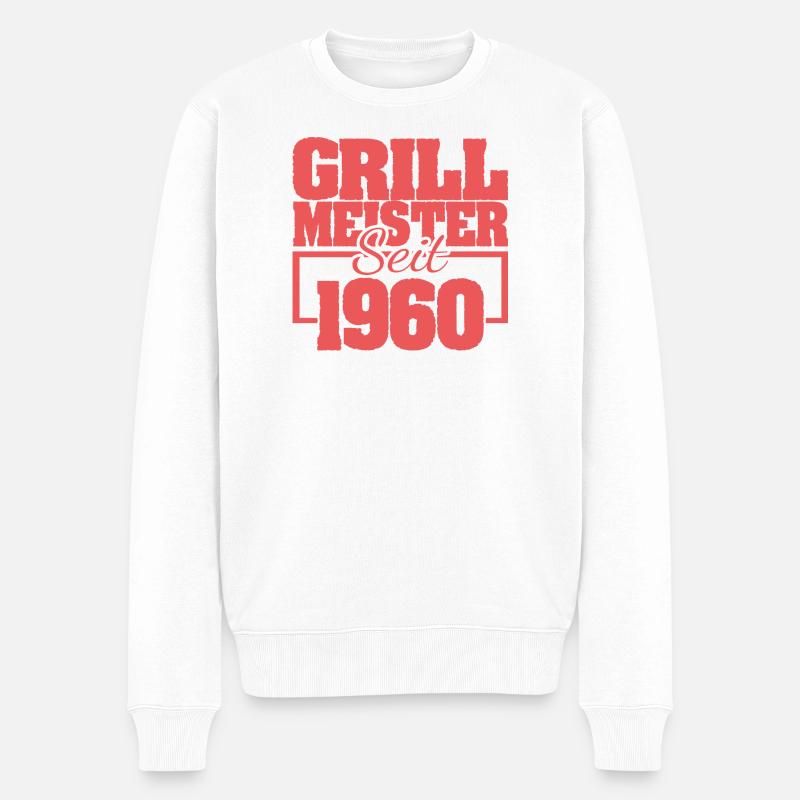 Né en 1960 - Pull Premium bio Homme - blanc