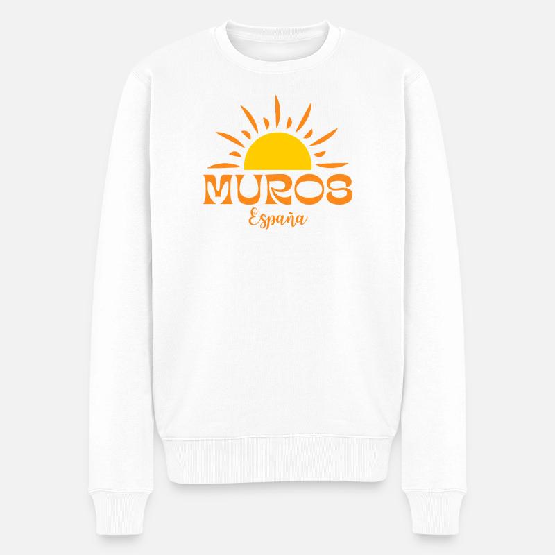 Muros España Suncrest Logo - Pull Premium bio Homme - blanc