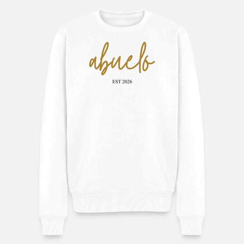 Abuelo est 2026 - Männer Premium Bio Pullover - Weiß