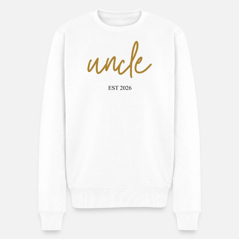 Oncle Est 2026 - Pull Premium bio Homme - blanc