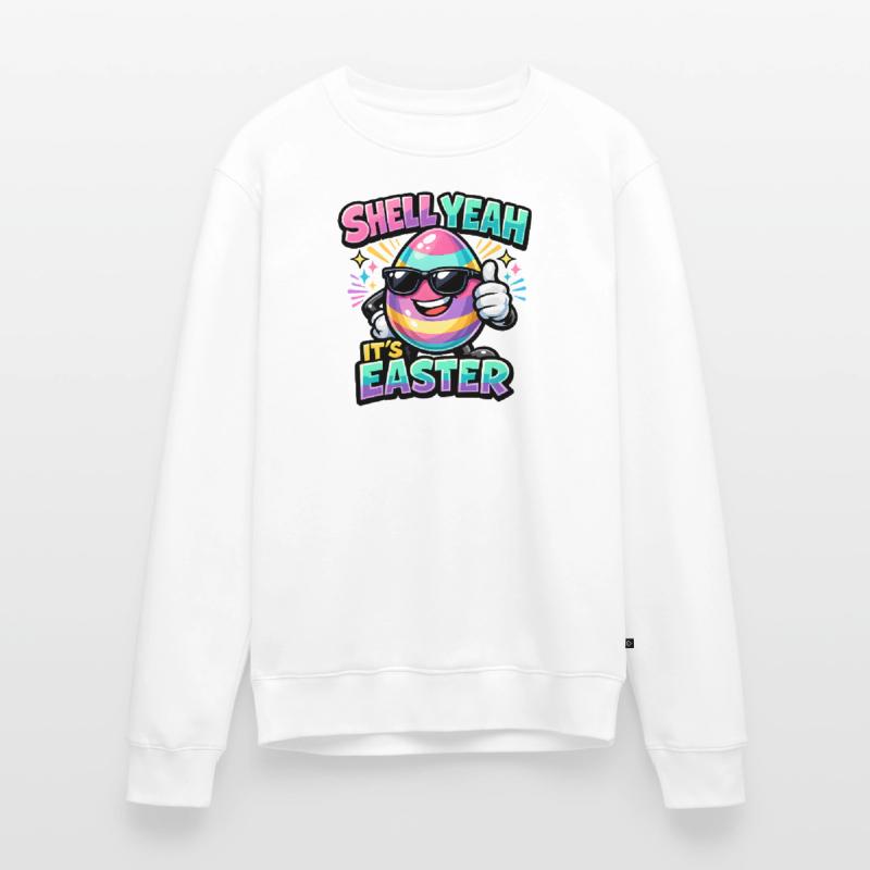 Shell Yeah It's Easter Ostern Spruch Hell yeah Männer Premium Bio Pullover