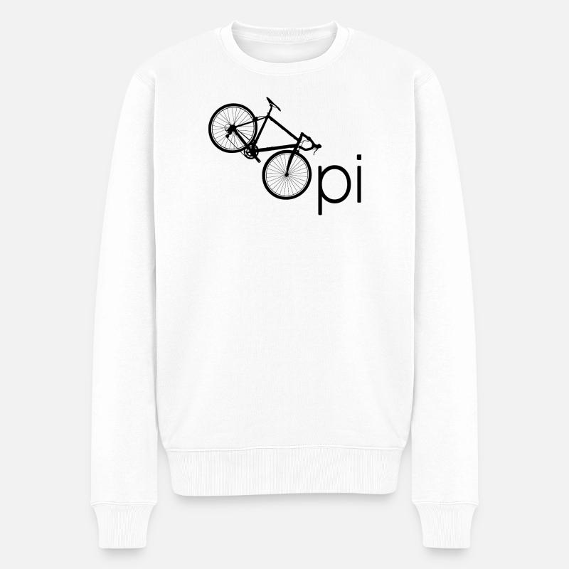 Opa Fahrrad Renter Geschenk - Männer Premium Bio Pullover - Weiß