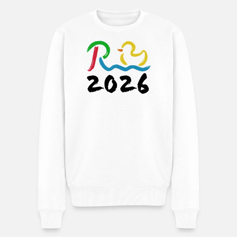 Rente 2026 - Retraite - Rente - Pull Premium bio Homme - blanc