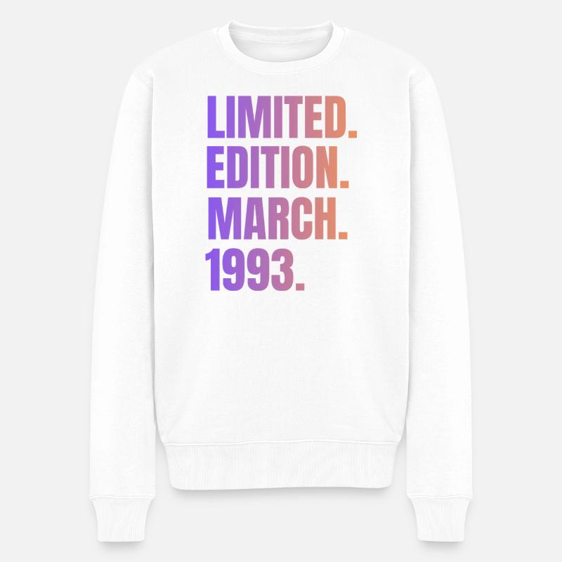 Édition Limitée Mars 1993 - Pull Premium bio Homme - blanc
