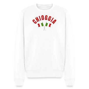 Chioggia a traversé les drapeaux italiens - Pull Premium bio Homme - blanc - Devant - Thijin (182cm)