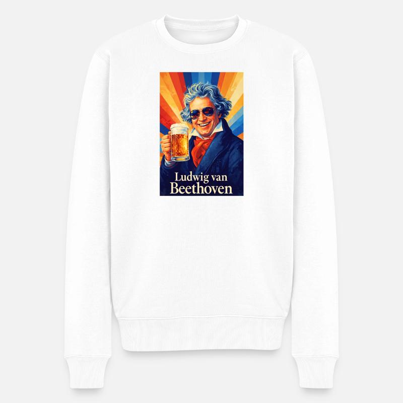Ludwig van Beethoven - Pull Premium bio Homme - blanc