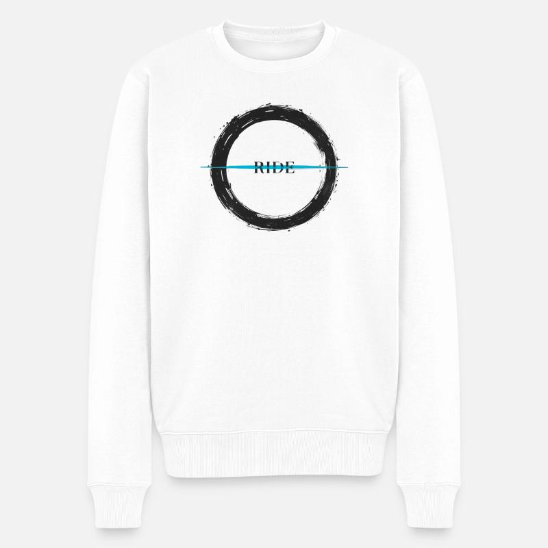 Cyclisme urbain - Art routier - Pull Premium bio Homme - blanc
