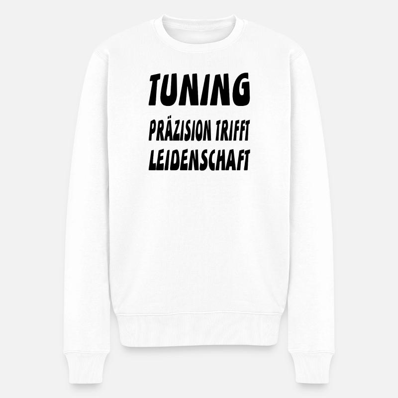 réglage - Pull Premium bio Homme - blanc