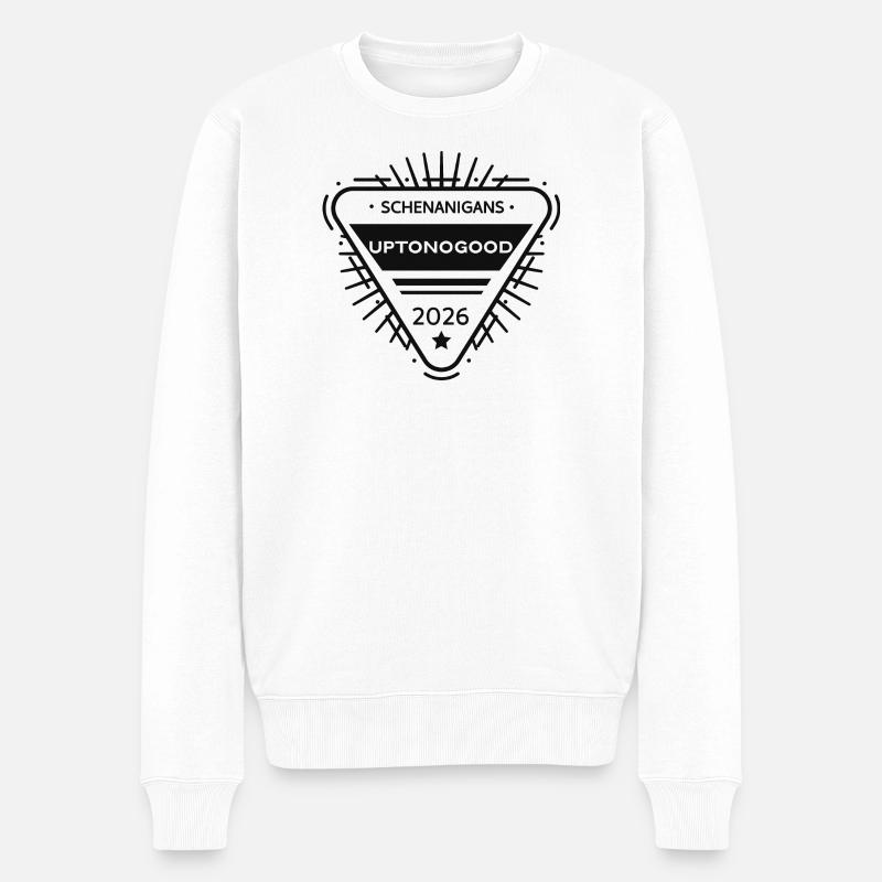 Uptonogood Ehrenabzeichen - Männer Premium Bio Pullover - Weiß