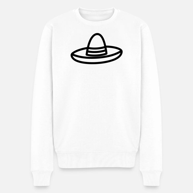 chapeau mexicain - Pull Premium bio Homme - blanc