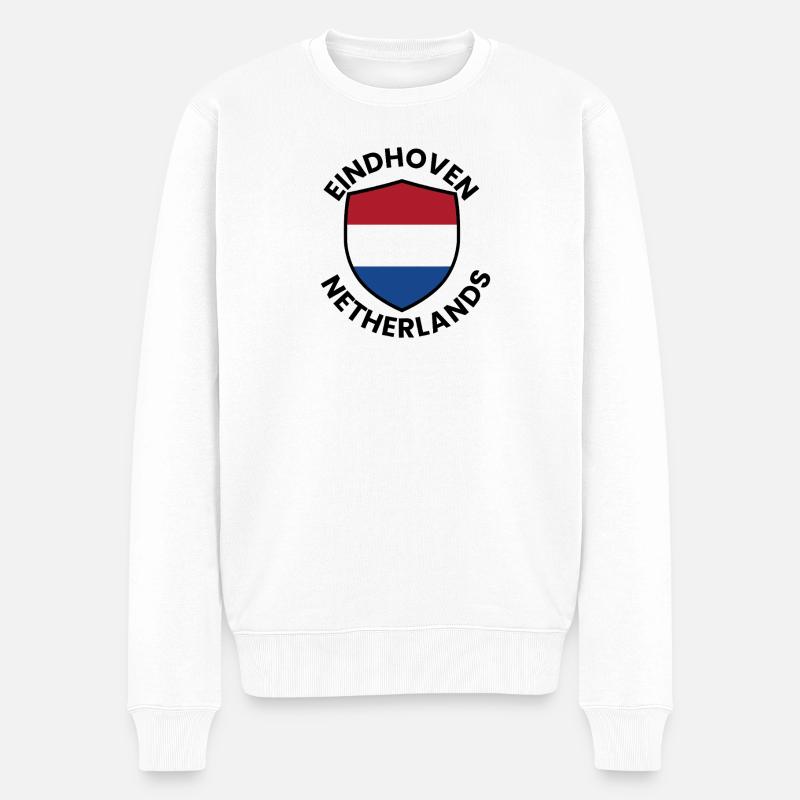 Eindhoven Shield Niederlande - Männer Premium Bio Pullover - Weiß