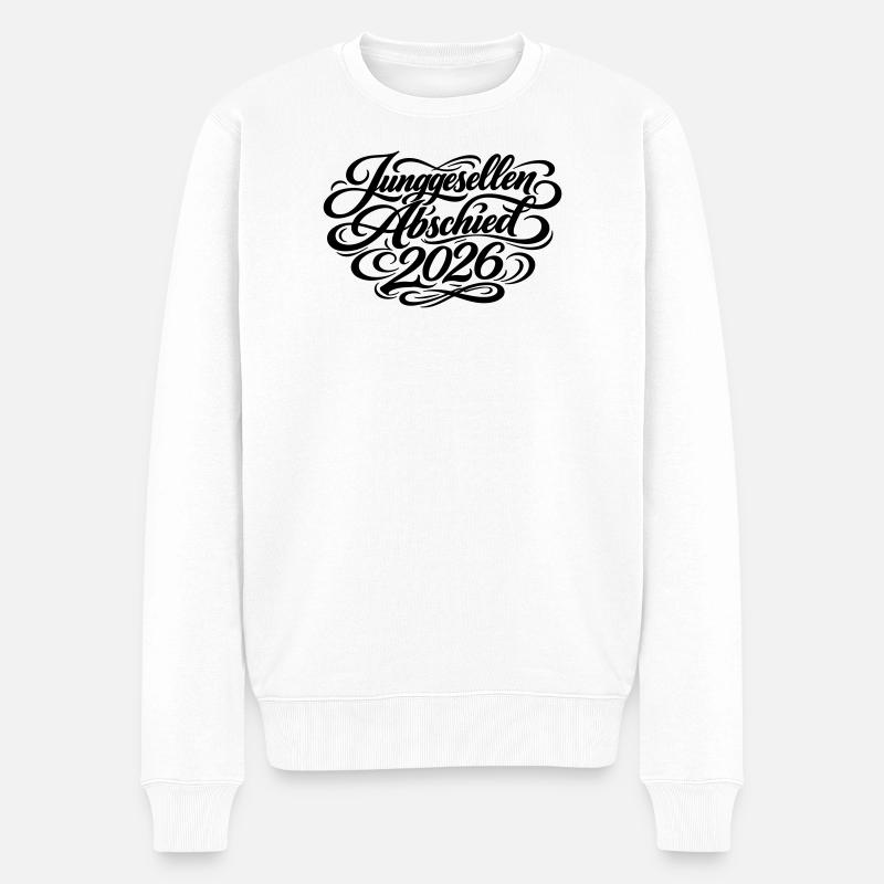 Junggesellenabschied 2026 Jga - Männer Premium Bio Pullover - Weiß