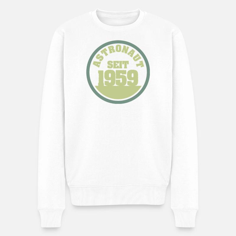 Astronaut 1959 - Männer Premium Bio Pullover - Weiß