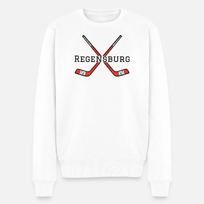 Eihockey Regensburg - Männer Premium Bio Pullover - Weiß