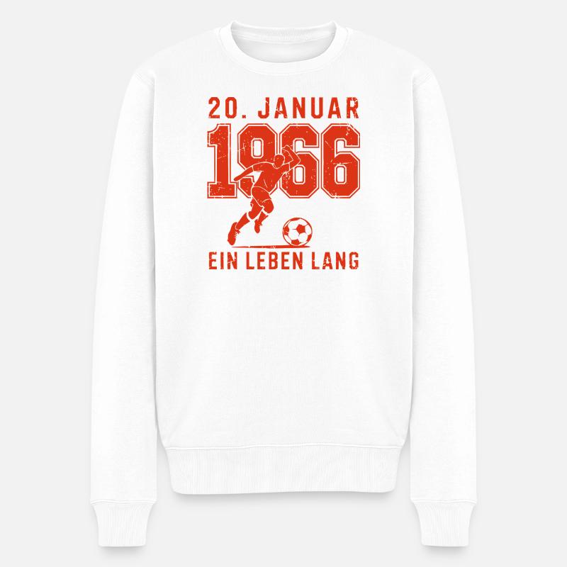 Berlin Fussball Köpenick 1966 - Männer Premium Bio Pullover - Weiß