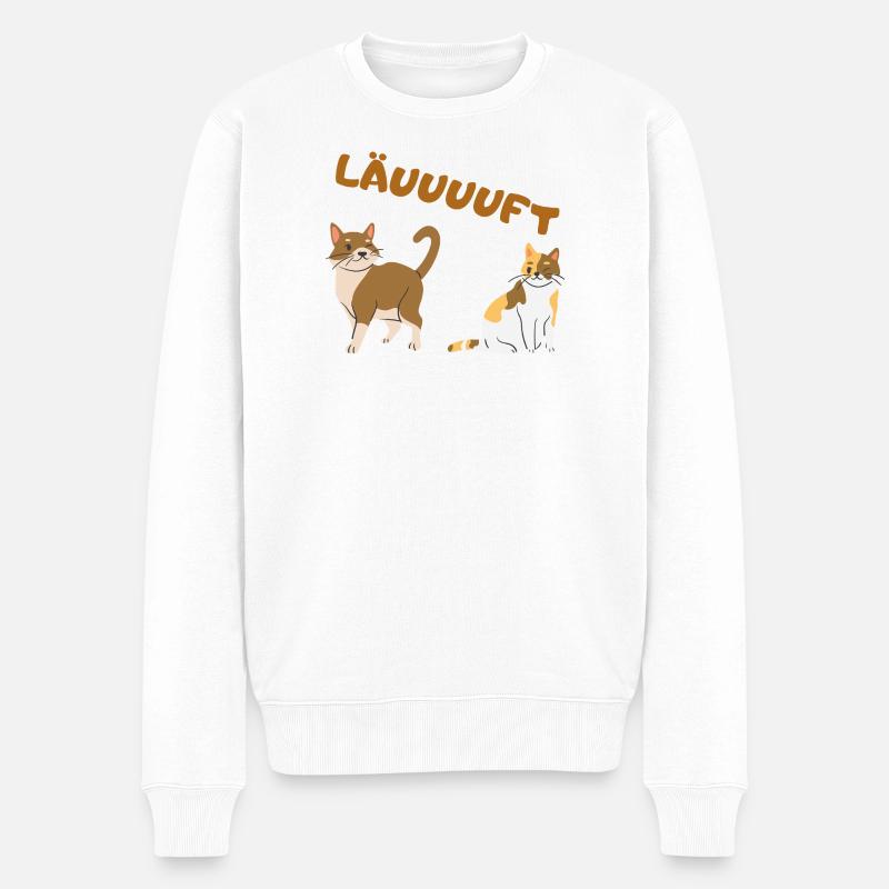 Chat - Pull Premium bio Homme - blanc