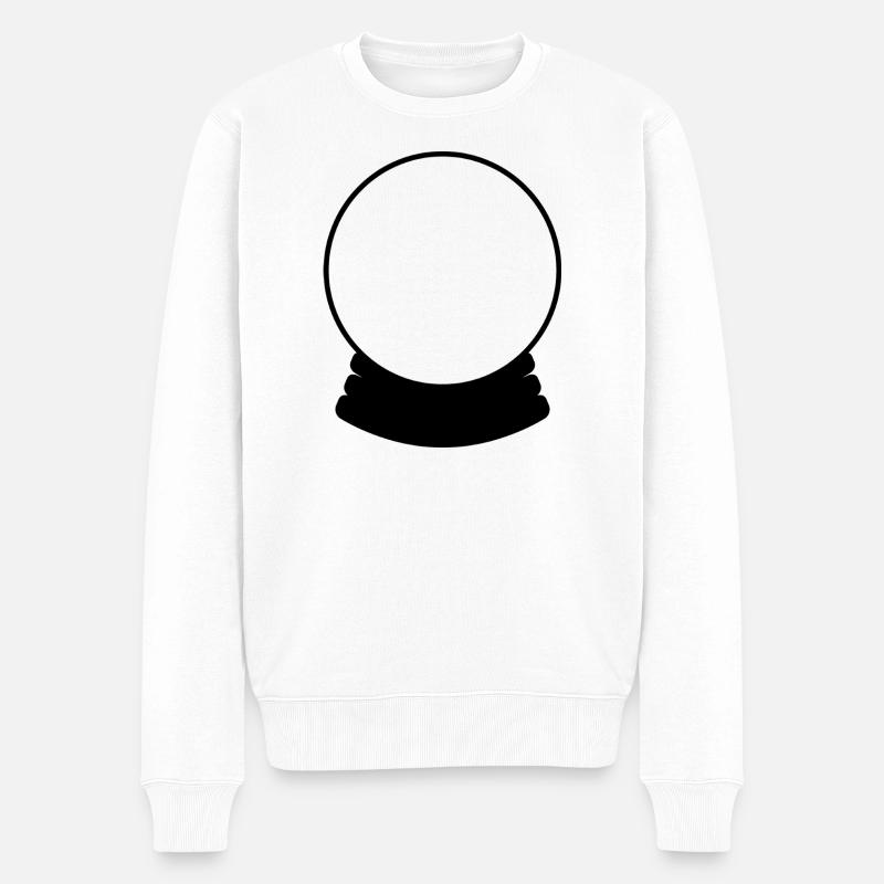 Kristallkugel - Männer Premium Bio Pullover - Weiß