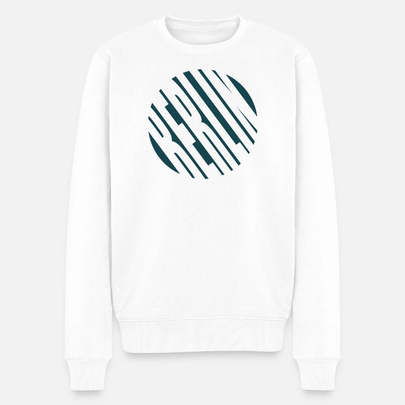 Cercle de la bande de Berlin - Pull Premium bio Homme - blanc