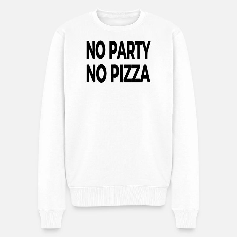 Party - Männer Premium Bio Pullover - Weiß