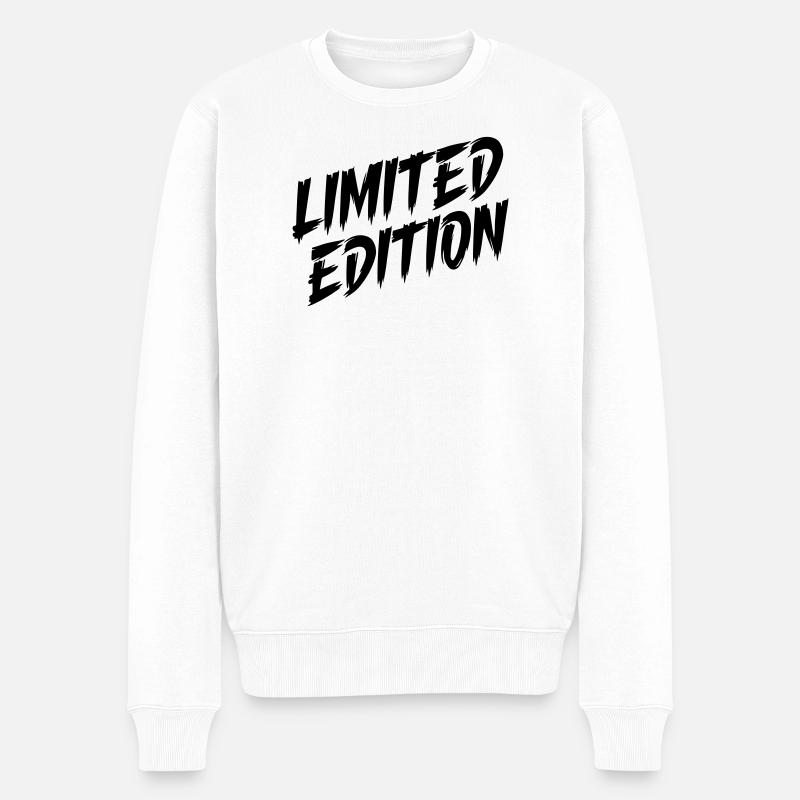 Limited Edition - Männer Premium Bio Pullover - Weiß