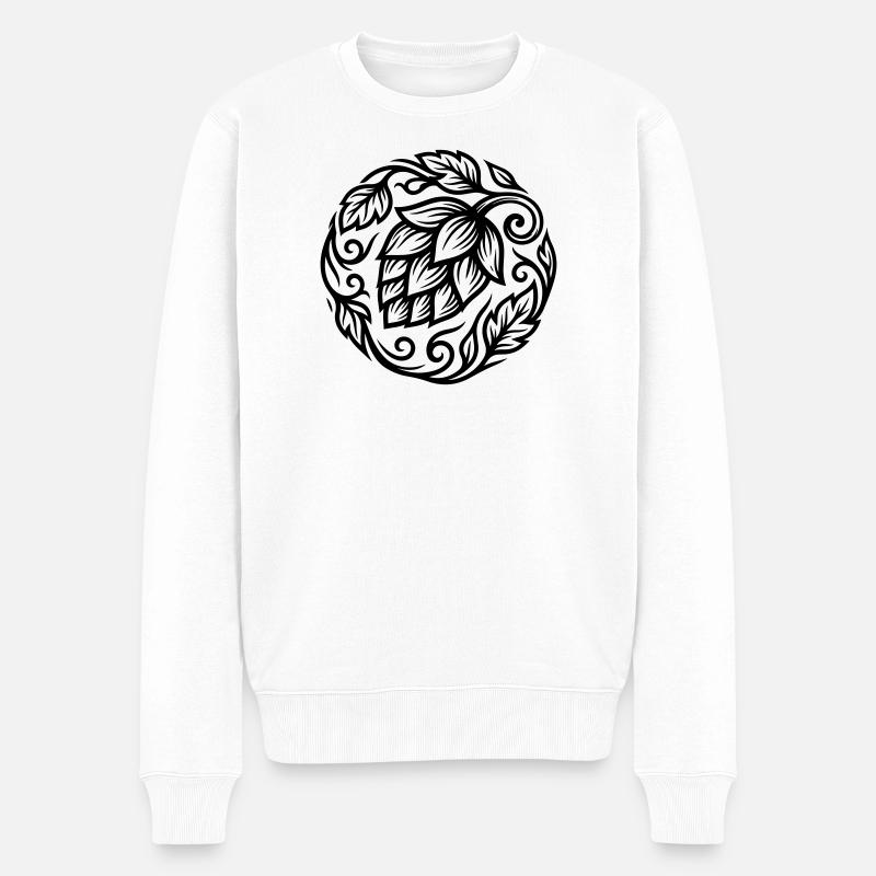 Brasserie Hops Symbol - Pull Premium bio Homme - blanc