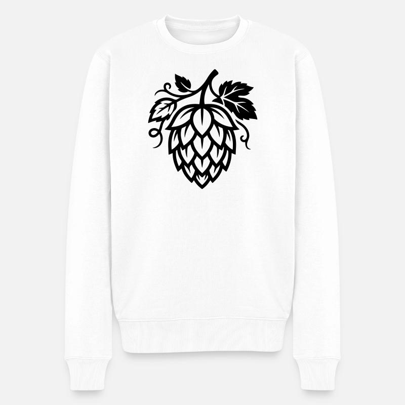 Brasserie Hops Symbol - Pull Premium bio Homme - blanc