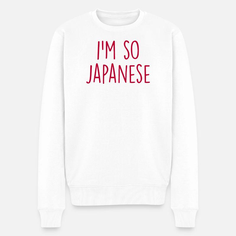 Japanese Japan  - Männer Premium Bio Pullover - Weiß