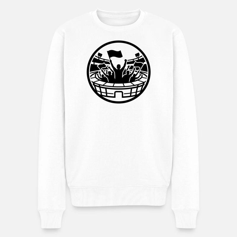 Supporters du stade - Pull Premium bio Homme - blanc
