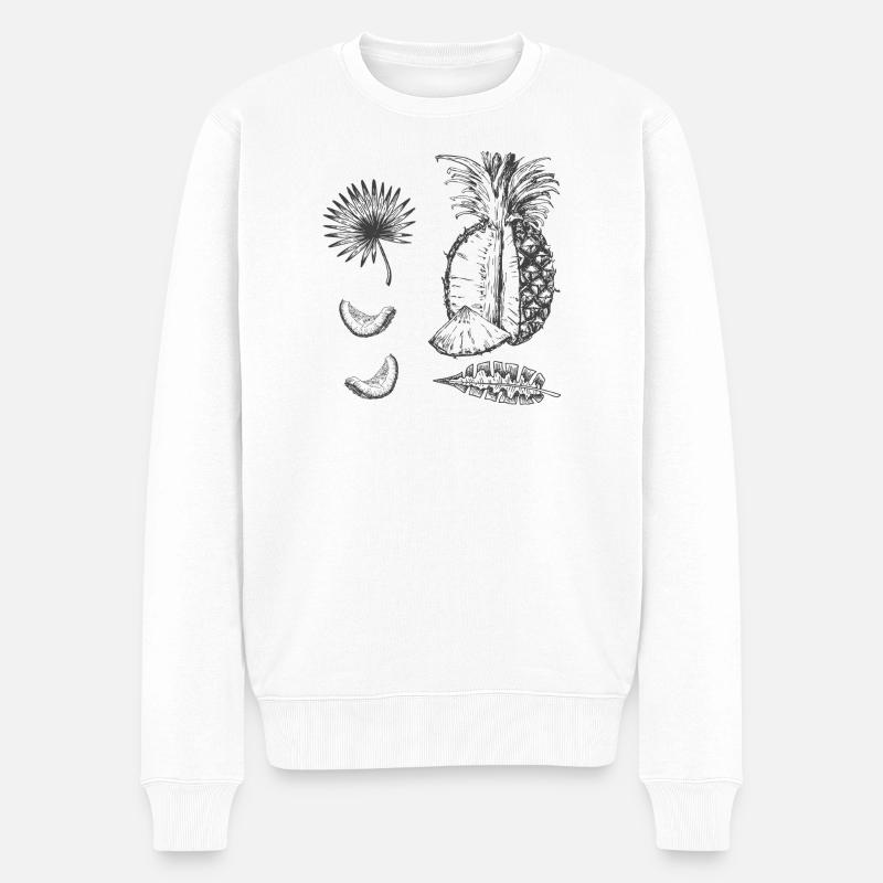 Ananas - Pull Premium bio Homme - blanc