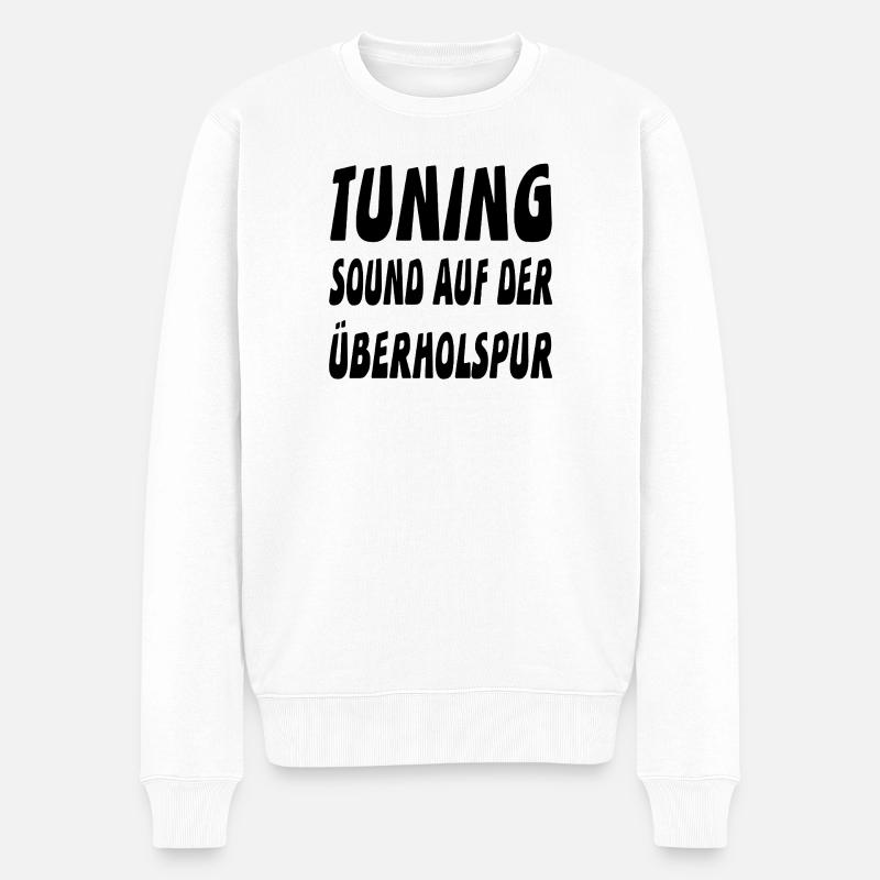 Tuning - Männer Premium Bio Pullover - Weiß