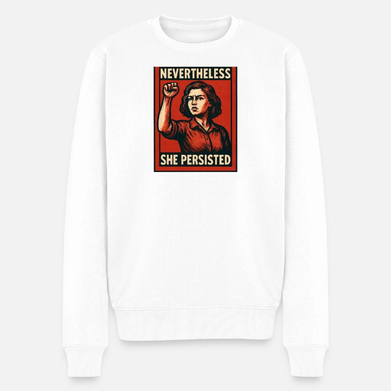 Pourtant, elle a tenu l’affiche - Pull Premium bio Homme - blanc