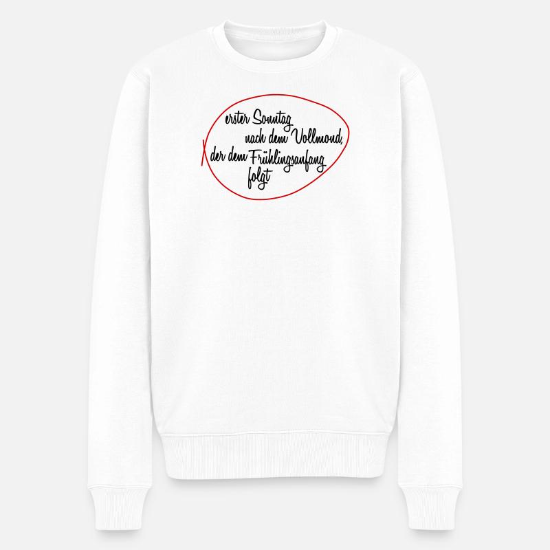 Osterformel - Männer Premium Bio Pullover - Weiß