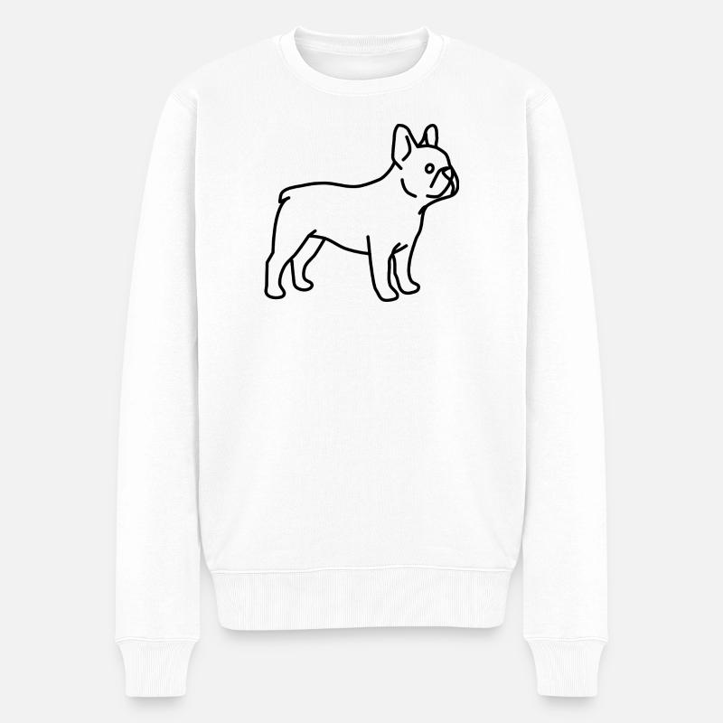 Bouledogue français - Pull Premium bio Homme - blanc