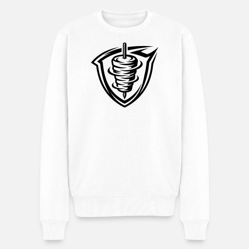 Brochette de doner kebab - Pull Premium bio Homme - blanc