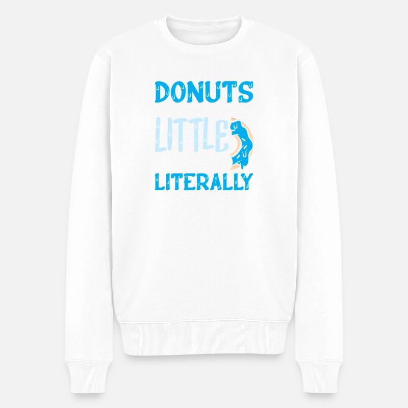 Restauration rapide en donuts - Pull Premium bio Homme - blanc