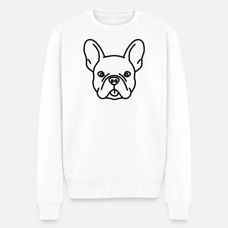 Chef des Bouledogues - Pull Premium bio Homme - blanc