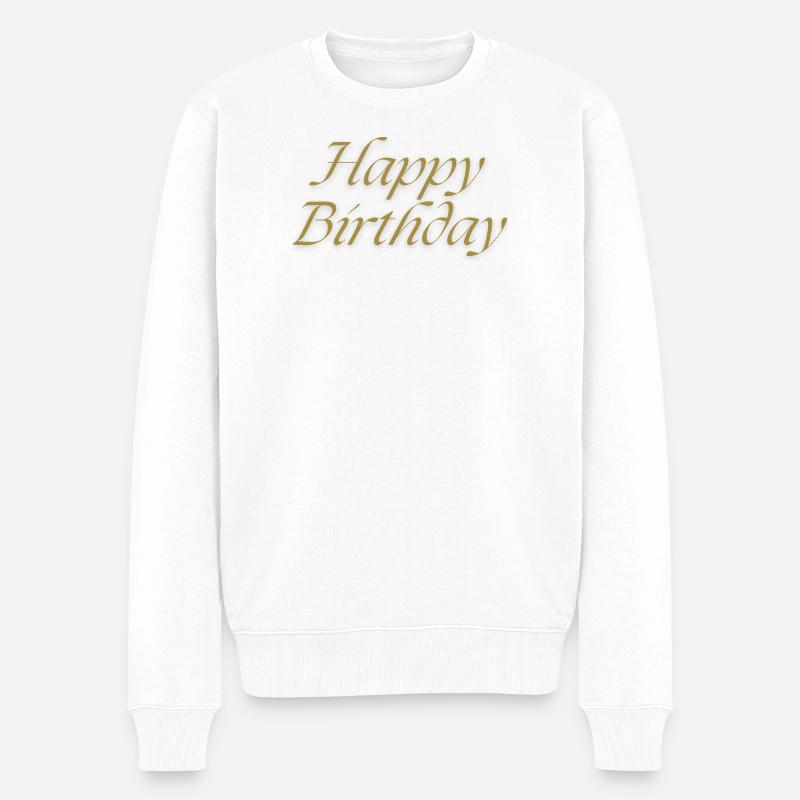Bon anniversaire - Pull Premium bio Homme - blanc