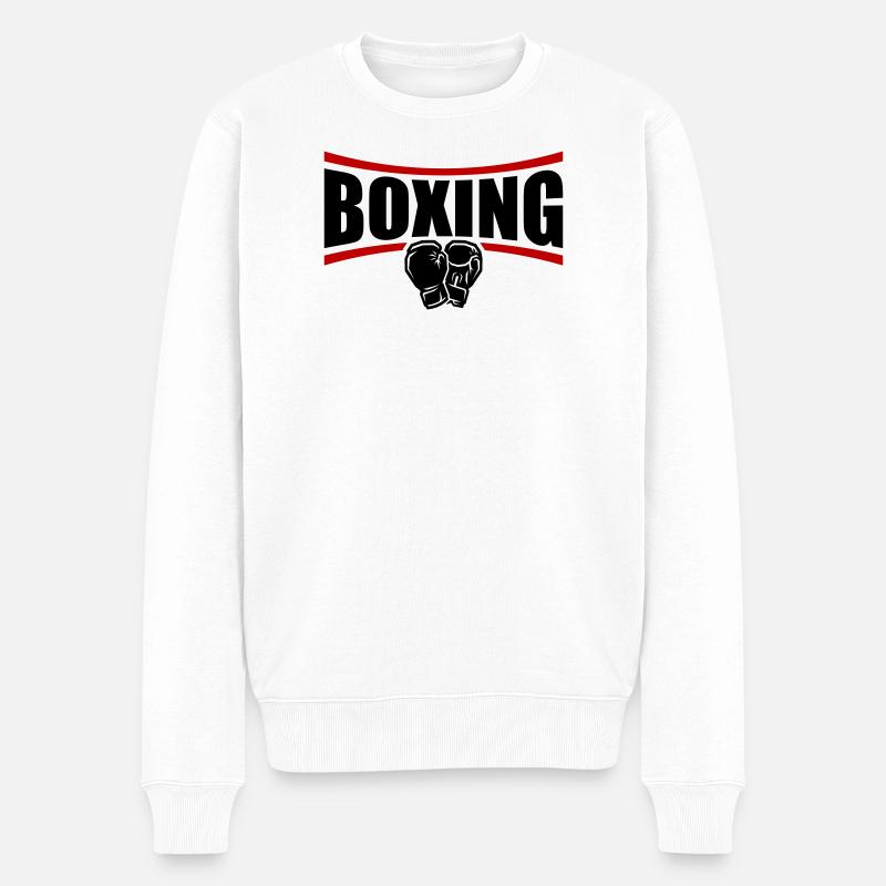 Boîtes de boxe - Pull Premium bio Homme - blanc
