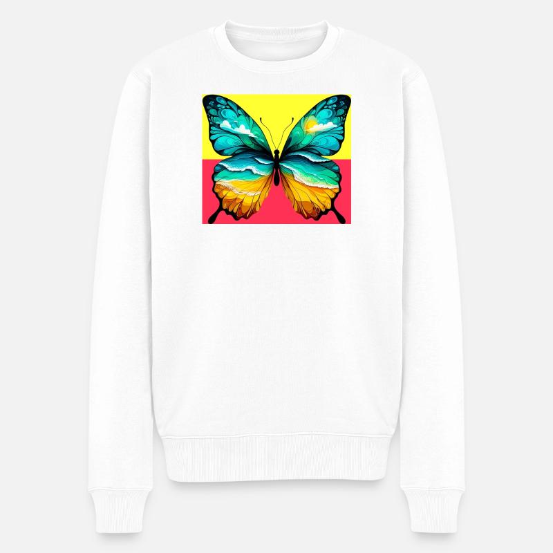 papillon - Pull Premium bio Homme - blanc